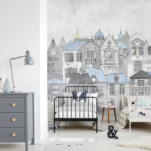 Фотообои в интерьере артикул ANDERSEN, KIDS, Factura Фотообои в интерьере артикул ANDERSEN, KIDS, Factura